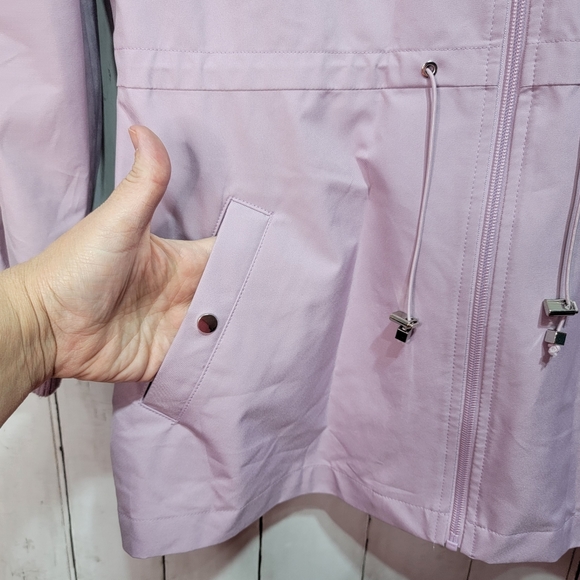 Bernardo Women's Pink Lightweight Outerwear Anorak Jacket Coat Size Small. - Picture 5 of 9